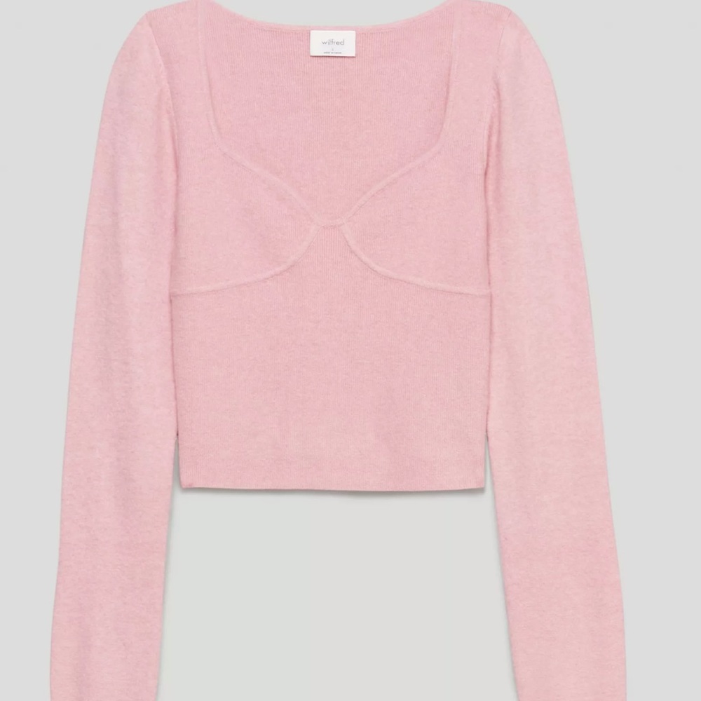 NWT - Aritizia Greer Sweater in color pink size medium